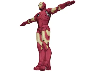 Iron Man Low Poly 3D Model preview