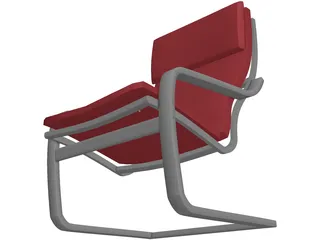 Poang Armchair 3D Model preview