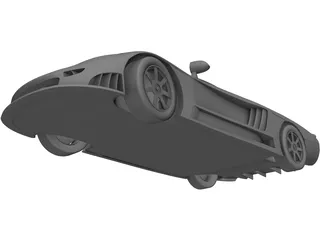 Supercar 3D Model preview