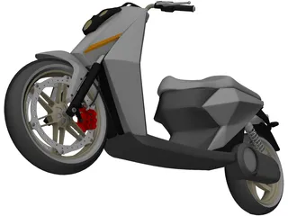 Scooter 3D Model preview