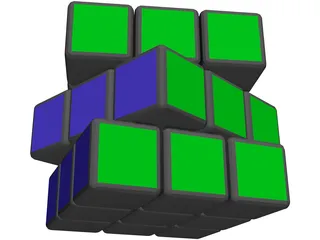 Rubic Cube 3D Model preview