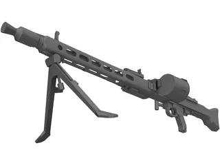 MG42 3D Model preview
