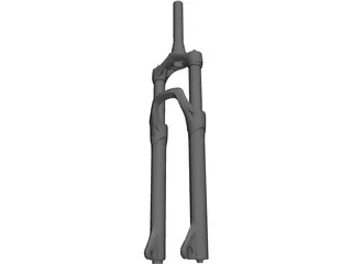 650B Suspension Fork 3D Model preview