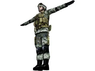 Soldier 3D Model preview
