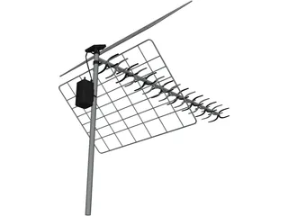 TV Antenna 3D Model preview