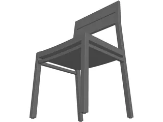Ethnicraft EX1 Chair 3D Model preview