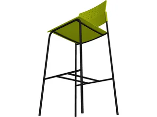 Chair Bar 3D Model preview