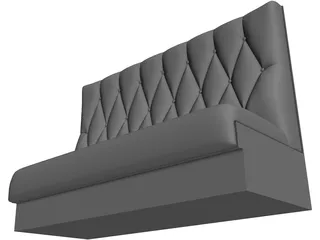 White One Sofa 3D Model preview