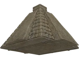Chichen Itza Pyramid 3D Model preview