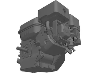 Honda GX200 Engine 3D Model preview