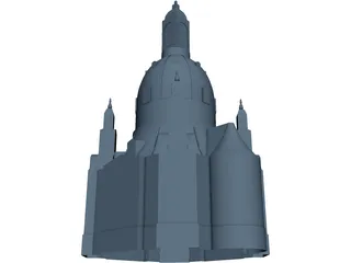 Frauenkirche Dresden 3D Model preview