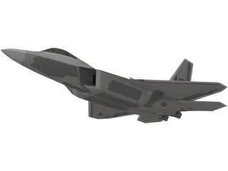 F-22 Raptor 3D Model preview