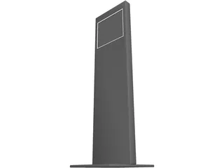Touch Screen Pole 3D Model preview