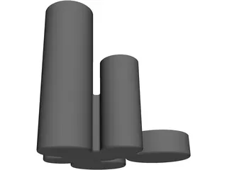Pen Holder 3D Model preview