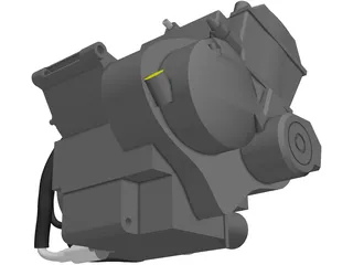 Honda CB600F Engine 3D Model preview