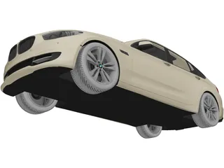BMW 550i Gran Turismo (2010) 3D Model preview