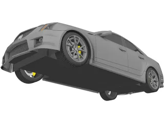 Cadillac CTS-V (2009) 3D Model preview
