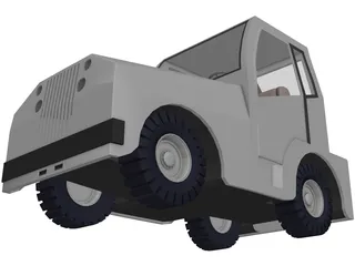 Airport Tug 3D Model preview