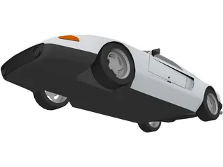 Mercedes-Benz C111-II Concept 3D Model preview