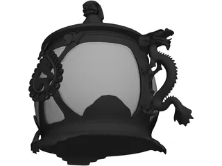 Ancient Chinese Vase 3D Model preview