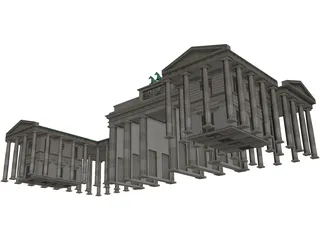 Brandenburg Gate Berlin 3D Model preview