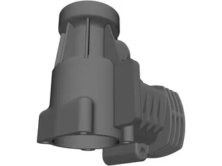 RC Engine Housing 3D Model preview