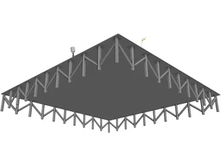 Concert Stage 3D Model preview