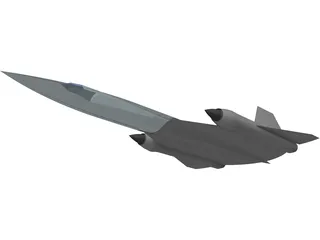 Lockheed SR-71 Blackbird 3D Model preview