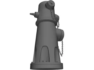 Fire Hydrant 3D Model preview
