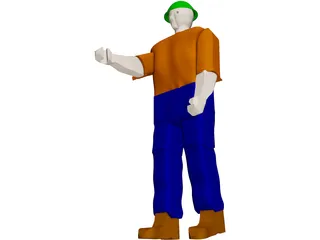 Operator Worker 3D Model preview