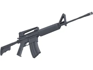 Colt M4A1 Carbine 3D Model preview