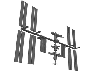 International Space Station 3D Model preview