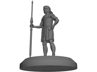 Roman Soldier Pilum Spear 3D Model preview