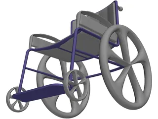 Wheelchair 3D Model preview