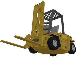 Forklift 3D Model preview