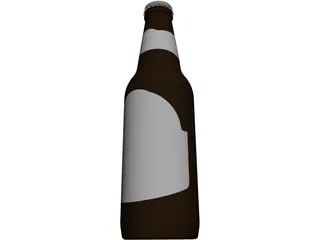 Beer Bottle 3D Model preview
