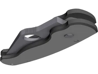 Folding Knife 3D Model preview