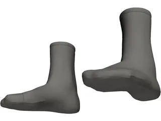 Socks 3D Model preview