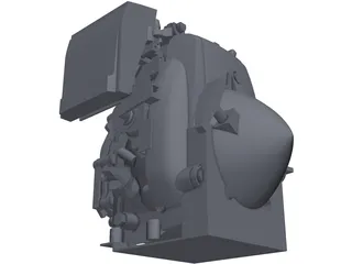 Honda GXH-50 Engine 3D Model preview
