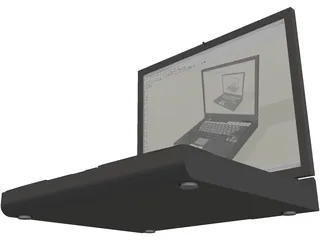 Dell Inspiron 8200 Laptop 3D Model preview