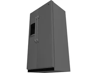 GE Refrigerator 3D Model preview