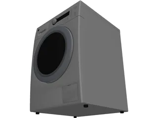 GE Washer and Dryer 3D Model preview