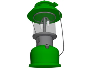 Vintage Coleman Lantern 3D Model preview