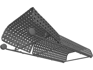 Bench Swimming Pool 3D Model preview