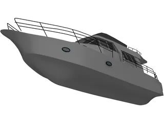 Yacht 3D Model preview
