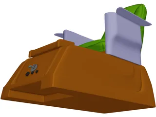 Pedicure Chair 3D Model preview