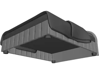 Bed Vintage 3D Model preview
