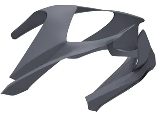 Ducati Panigale Front Fairing 3D Model preview