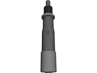 Mitutoyo 148-111 Micrometer Head 3D Model preview