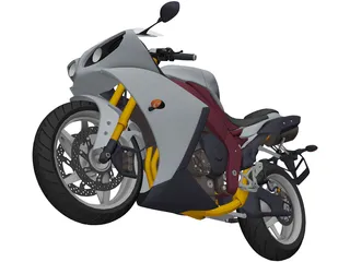 Yamaha R1 3D Model preview